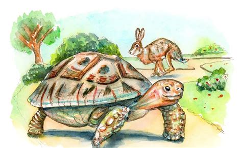 The Rabbit and the Tortoise - Ein Nigerianisches Märchen über List, Ausdauer und die Gefahren von Übermut!